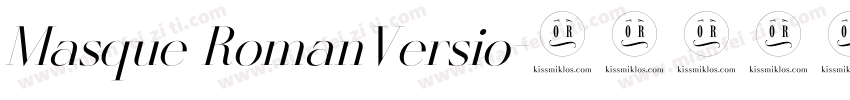Masque RomanVersio字体转换